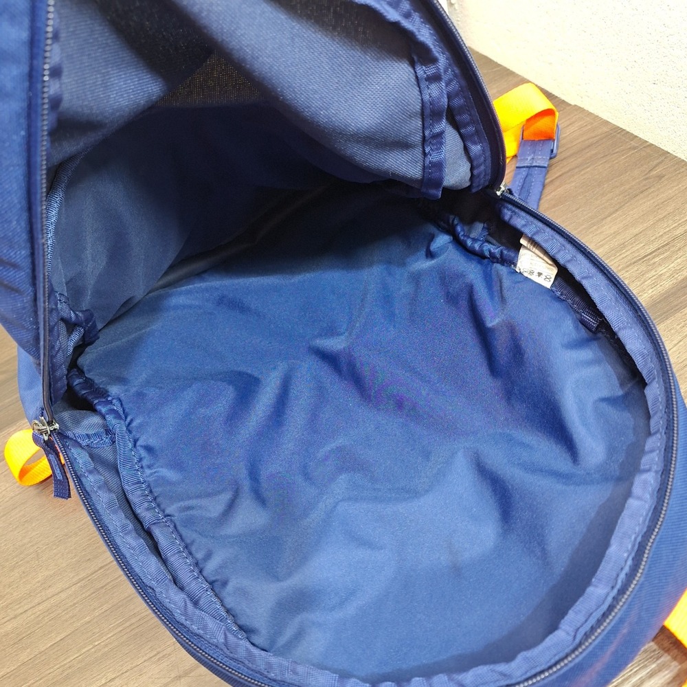 Nike Retro Backpack Blue Green Large Logo Swoosh Orange Straps School Bag Pack - Picture 4 of 9